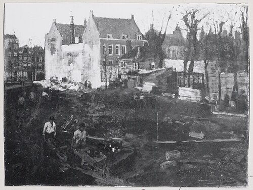 Doorbraak Raadhuisstraat, 1898, George Hendrik Breitner