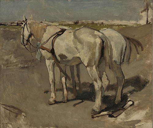 Two White Horses, 1896, George Hendrik Breitner