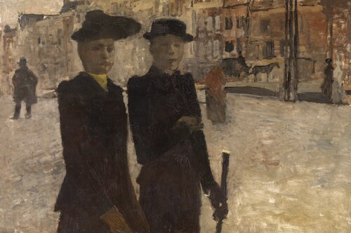 Femme sur le Rokin, Amsterdam, 1895, George Hendrik Breitner