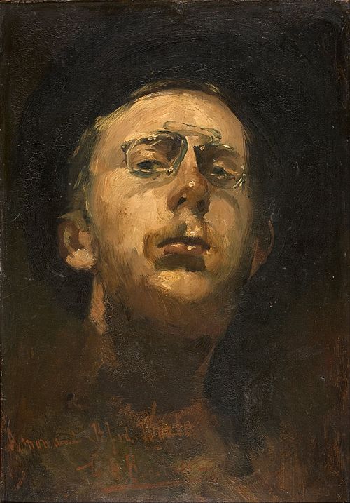 Self-portrait with pince-nez, 1882, George Hendrik Breitner