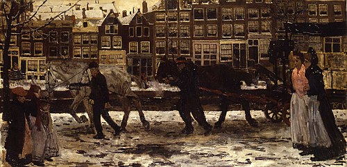 Lauriergracht in Winter, 1891, George Hendrik Breitner