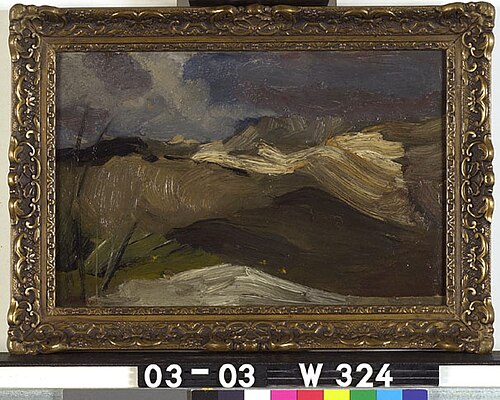 Heuvellandschap in storm, 1900, George Hendrik Breitner