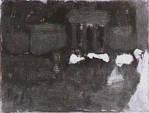 De Oude Beurs bij avond, 1891, George Hendrik Breitner