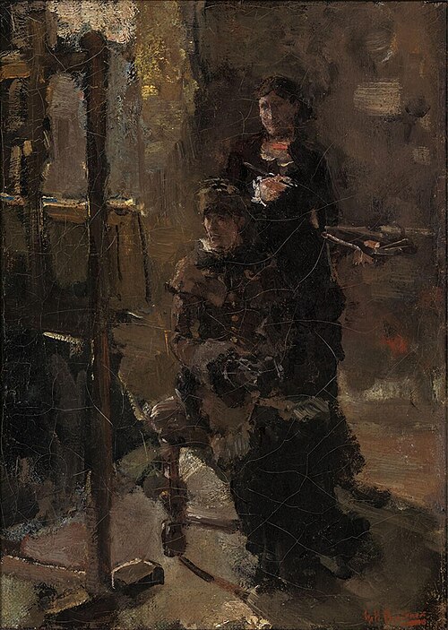 In the Studio, 1883, George Hendrik Breitner
