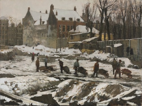 Construction Site in Amsterdam, 1902, George Hendrik Breitner