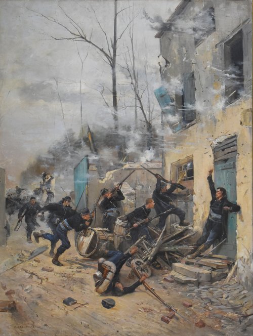 A la baïonnette, 1877, Étienne Dujardin-Beaumetz