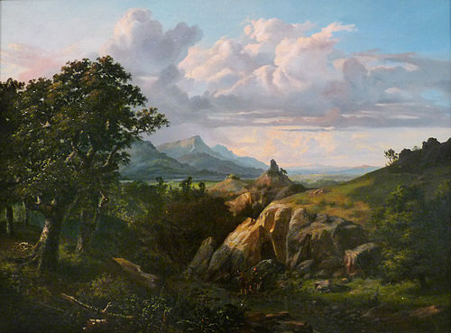 Vue des environs de Rome, 1843, Benjamin Netter