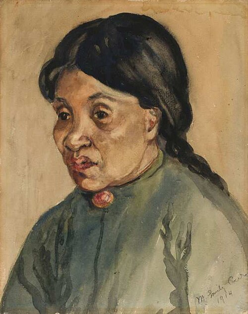Portrait of Sophie Frank, 1914, Emily Carr