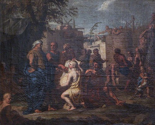 Cain supervising the Building of the Walls of Enoch, 1702, Louis Laguerre