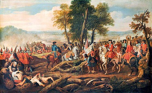 The Battle of Tanieres (Malplaquet), 1709; The Duke of Marlborough and Prince Eugene entering the Fr, 1715, Louis Laguerre