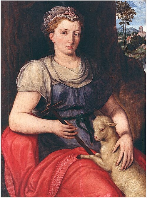 St Agnes, 1550, Bernard de Rijckere