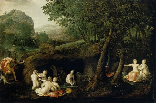 Diana Turns Actaeon into a Stag, 1582, Bernard de Rijckere