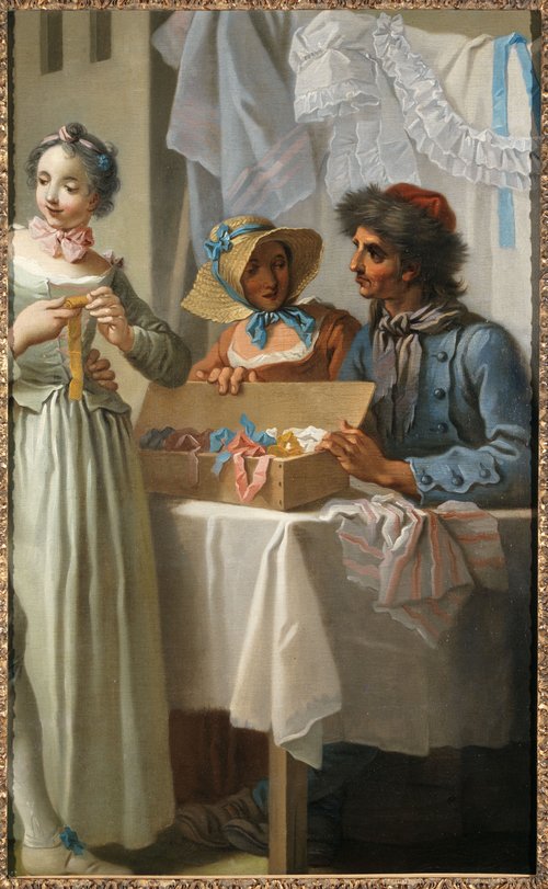 Le marchand de rubans (fragment), 1753, Étienne Jeaurat