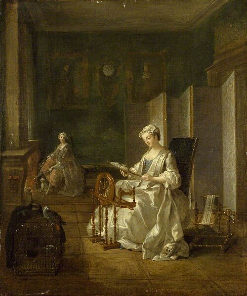 Interior with two Women, , Étienne Jeaurat