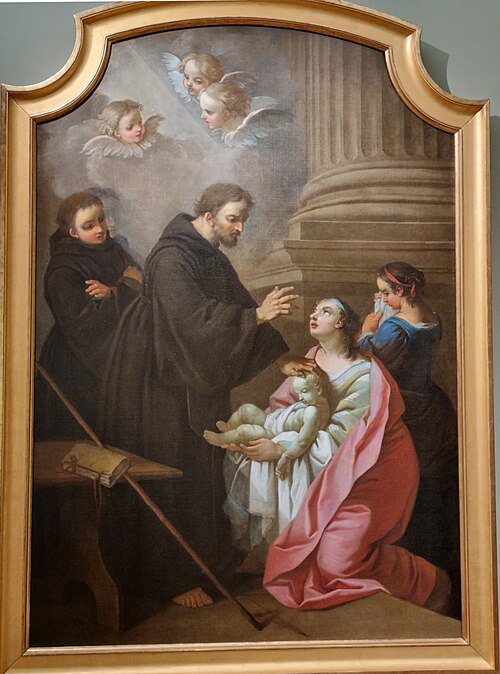 Saint François de Paule ressuscitant un enfant, 1746, Étienne Jeaurat