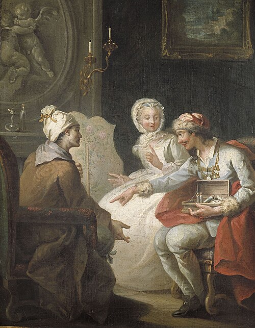 Le Marchand d'orviétan ou l'opérateur Barri, 1743, Étienne Jeaurat