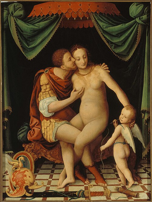 Mars et Vénus, , Bernardino Lanino