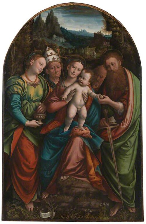 The Madonna and Child with Saints, 1543, Bernardino Lanino