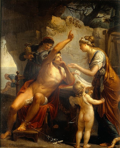 Mercurio ordina a Calipso di lasciar partire Ulisse (Il pianto di Ulisse), , Bernardino Nocchi