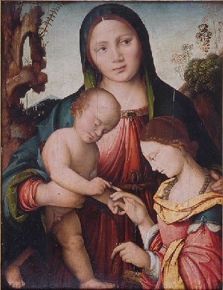 Mystic Marriage of Saint Catherine of Alexandria, 1510, Bernardino Zaganelli