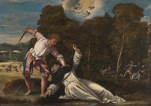 Mort de Saint Pierre martyr, 1540, Bernardino da Asola