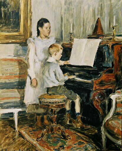 Enfants au piano, 1902, Étienne Moreau-Nélaton