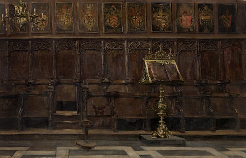 Choir Stalls in the Salvator Church in Bruges, 1901, Emile Vloors
