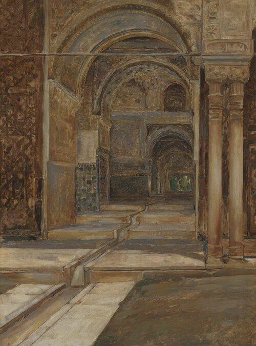 The Alhambra in Granada, 1901, Emile Vloors