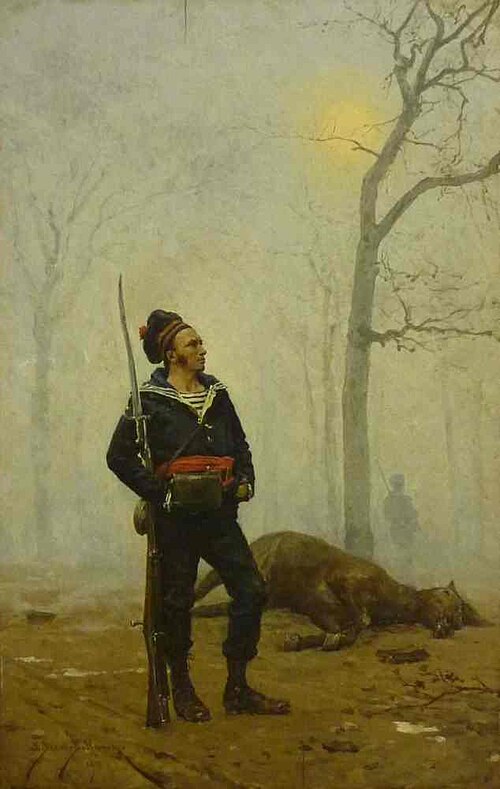 Fusilier en faction, 1876, Étienne Berne-Bellecour