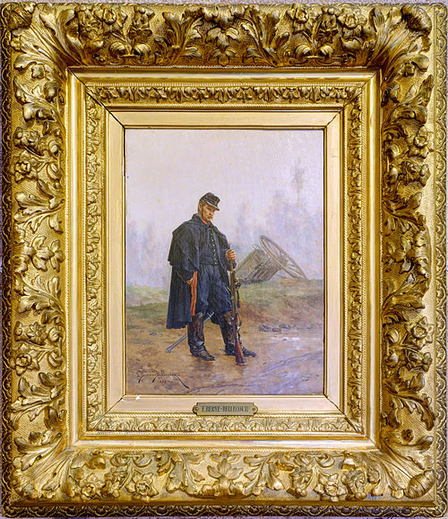 Artilleur à cheval en tenue de campagne., 1893, Étienne Berne-Bellecour