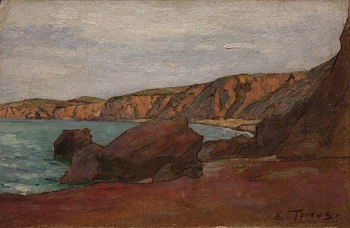 Plage d'Argelès, le Racou, 1900, Étienne Terrus