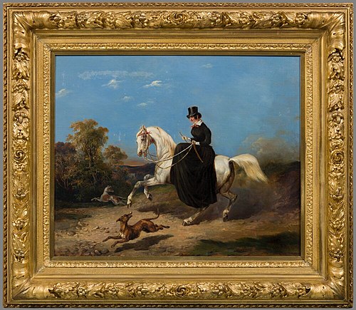 Portrait of a Riding Woman, 1848, Charles-Frédéric Kiörboe