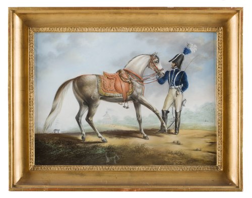 Hästporträtt, 1827, Charles-Frédéric Kiörboe