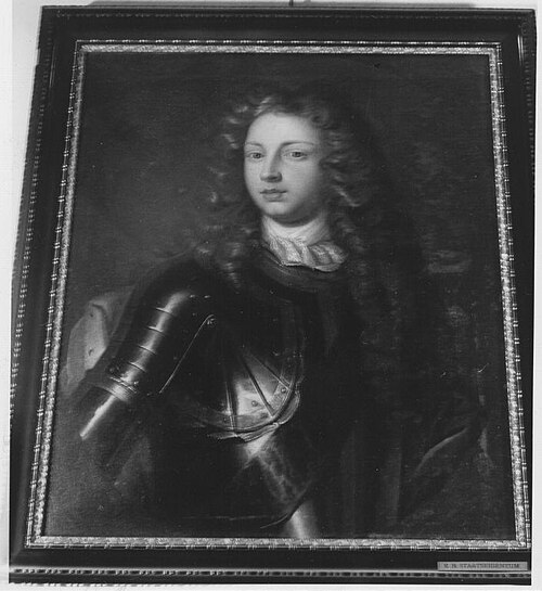 Bildnis des Markgrafen Johann Friedrich von Brandenburg-Ansbach, 1714, Johann Carl Zierl
