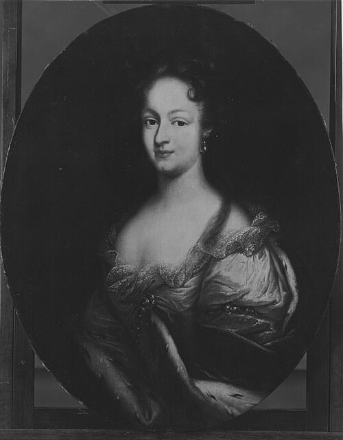 Bildnis der Eleonore Juliane von Brandenburg-Ansbach, 1711, Johann Carl Zierl