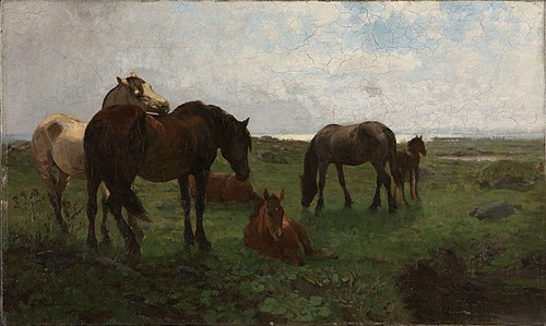 Horses, 1883, Elisabeth Sinding