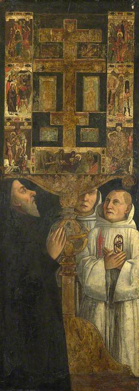 Cardinal Bessarion with the Bessarion Reliquary, 1472, Gentile Bellini