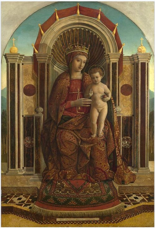 The Virgin and Child Enthroned, 1450, Gentile Bellini