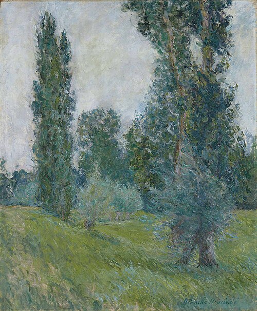 Paysage aux peupliers à Giverny, , Blanche Hoschedé