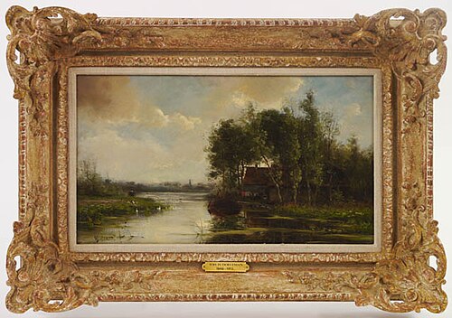 Boerderij aan de plas, 1900, Johan Hendrik Doeleman