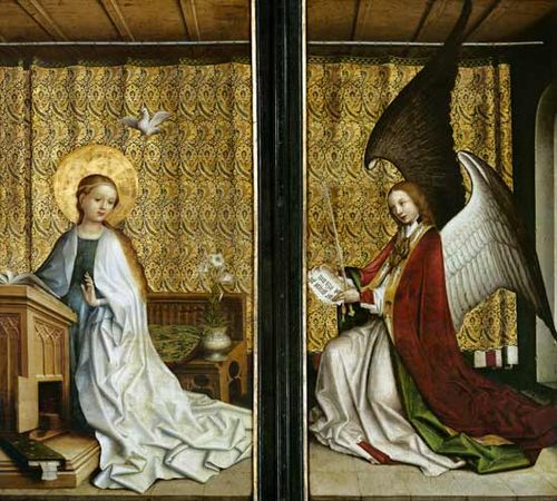 Annunciation, 1440, Stefan Lochner