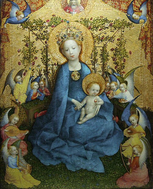 Madonna of the Rose Bower, 1440, Stefan Lochner