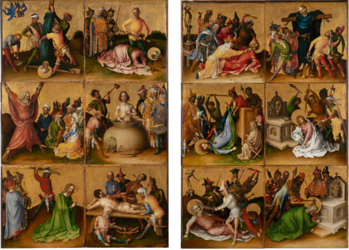 Martyrdom of the Apostles, 1435, Stefan Lochner