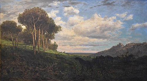 Soleil levant dans les montagnes de la Sabine, 1858, Federigo Cortese