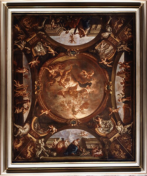 La Justice assure la Paix et protège les Arts, 1688, Bon Boullogne