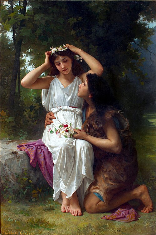 Daphnis and Chloe, 1882, Elizabeth Jane Gardner Bouguereau