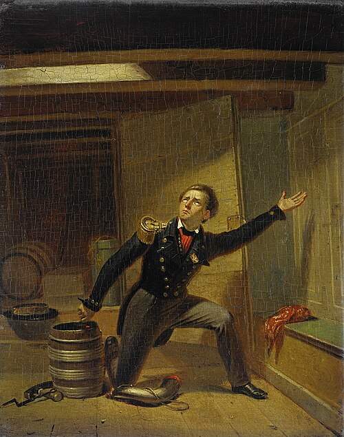 Jan van Speyk allume la mèche aux poudres, 5 février 1831, 1850, Jacobus Schoemaker Doyer