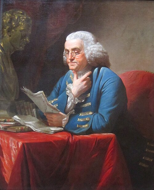 Benjamin Franklin, 1767, David Martin