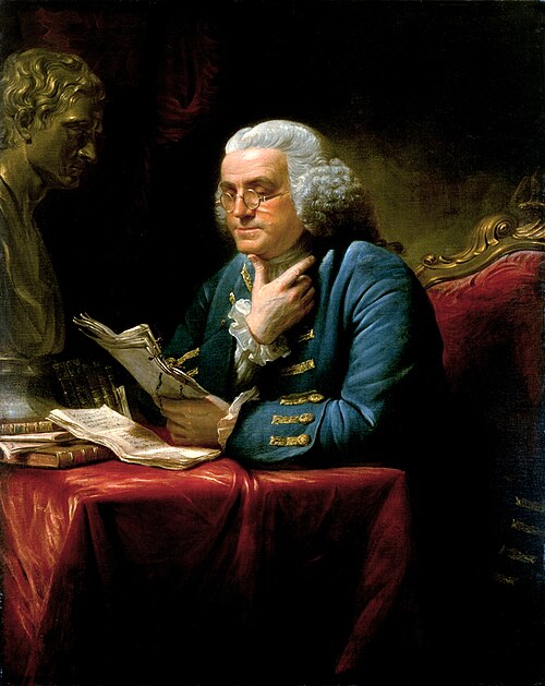 Benjamin Franklin, 1767, David Martin
