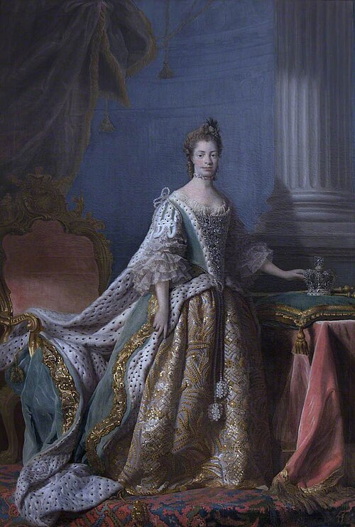 Queen Charlotte (of Mecklenburg-Strelitz) (1744-1818), 1766, David Martin